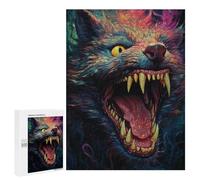 500 PCS Jigsaw Puzzles for Teenagerss Fiery Beast Portrait Jigsaw Puzzle Toy Wall Decor Difficult Hard Unique Birthday And Xmas Gifts 500 PCS