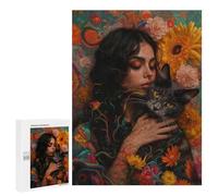 500 PCS Jigsaw Puzzles for Teenagerss Floral Embrace Puzzle For Teenagerss Difficult Challenge Educational Challenge Family Fun & Game Night 500 PCS