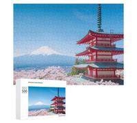 500 PCS Jigsaw Puzzles for Teenagerss Fuji Mountain Japan Teenagers Puzzles Brain Teaser Game Enhance Memory Christmas Birthday Gifts 500 PCS