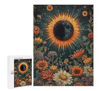 500 PCS Jigsaw Puzzles for Teenagerss Full Solar Eclipse Blossom Jigsaw for Adults Hands-on Game Difficult Hard Unique Birthday And Gifts 500 PCS
