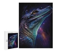 500 PCS Jigsaw Puzzles for Teenagerss Galactic Crocodile Art Print-2 Puzzle For Teenagerss Difficult Challenge Educational Challenge Family Fun & Game Night 500 PCS