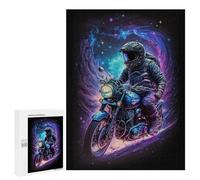 500 PCS Jigsaw Puzzles for Teenagerss Galactic Motorcycle Ride -7 Puzzle For Teenagerss Difficult Challenge Educational Challenge Family Fun & Game Night 500 PCS