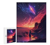 500 PCS Jigsaw Puzzles for Teenagerss Galactic Sunset Landscape Jigsaw for Adults Hands-on Game Difficult Hard Unique Birthday And Gifts 500 PCS