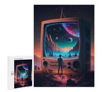500 PCS Jigsaw Puzzles for Teenagerss Galactic Television Dreamscape -1 Jigsaw Puzzle Toy Wall Decor Difficult Hard Unique Birthday And Xmas Gifts 500 PCS