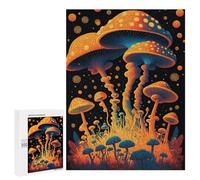 500 PCS Jigsaw Puzzles for Teenagerss Glowing Mushroom Forest Puzzle for Adults Relaxing Games Improve Memory Fun Activities at Home 500 PCS