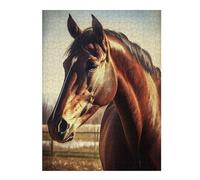 500 PCS Jigsaw Puzzles for Teenagerss Horse Image Jigsaws for Adults Toy Wall Decor Difficult Hard Help The Brain Exercise 500 PCS
