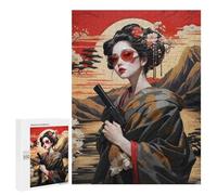 500 PCS Jigsaw Puzzles for Teenagerss Japan Geisha Gun Jigsaw for Adults Hands-on Game Difficult Hard Unique Birthday And Gifts 500 PCS