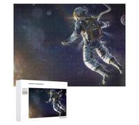 500 PCS Jigsaw Puzzles for Teenagerss Jigsaw Astronaut Floating in Space Puzzle for Adults Relax Games Improve Memory for Birthday, Chrismas 500 PCS