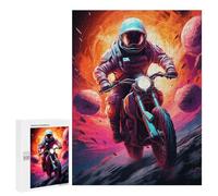 500 PCS Jigsaw Puzzles for Teenagerss Jigsaw Astronaut Motorcycle Ride Jigsaw Hands-on Game Improve Memory for Birthday, Chrismas 500 PCS