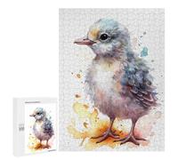 500 PCS Jigsaw Puzzles for Teenagerss Jigsaw Baby Seagull Watercolor Puzzles for Adults Brain Teaser Game But Fun And Humorous Help The Brain Exercise 500 PCS