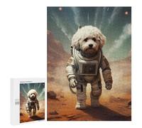 500 PCS Jigsaw Puzzles for Teenagerss Jigsaw Bichon Frise Mars Puzzles for Adults Brain Teaser Game But Fun And Humorous Help The Brain Exercise 500 PCS
