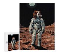 500 PCS Jigsaw Puzzles for Teenagerss Jigsaw Brittany Spaniel On Mars Adult Jigsaw Toy Wall Decor Difficult Hard Help The Brain Exercise 500 PCS