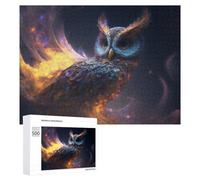 500 PCS Jigsaw Puzzles for Teenagerss Jigsaw Cosmic Owl Celestial Beauty in Flight Puzzle for Adults Relax Games Improve Memory for Birthday, Chrismas 500 PCS