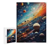 500 PCS Jigsaw Puzzles for Teenagerss Jigsaw Cosmic Planetary Dance Jigsaw Hands-on Game Improve Memory for Birthday, Chrismas 500 PCS