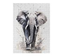 500 PCS Jigsaw Puzzles for Teenagerss Jigsaw Elephant Splashes Jigsaw Fun Games Wall Decoration Unique Birthday And Gifts 500 PCS