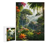 500 PCS Jigsaw Puzzles for Teenagerss Jigsaw Enchanted Tropical Paradise -3 Adult Jigsaw Brain Teaser Game Hand Speed Race Stress Reduction Gifts 500 PCS