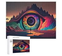 500 PCS Jigsaw Puzzles for Teenagerss Jigsaw Eye of The Mountains A Surreal Landscape Puzzle for Adults Relax Games Improve Memory for Birthday, Chrismas 500 PCS