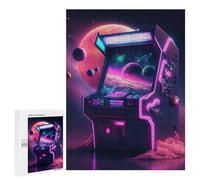 500 PCS Jigsaw Puzzles for Teenagerss Jigsaw Galactic Arcade Machine Adult Jigsaw Brain Teaser Game Hand Speed Race Stress Reduction Gifts 500 PCS