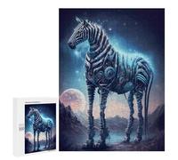 500 PCS Jigsaw Puzzles for Teenagerss Jigsaw Galactic Zebra A Cosmic Wonder -1 Adult Jigsaw Brain Teaser Game Hand Speed Race Stress Reduction Gifts 500 PCS