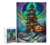 500 PCS Jigsaw Puzzles for Teenagerss Jigsaw Halloween Haunted Castle Jigsaw Hands-on Game Improve Memory for Birthday, Chrismas 500 PCS