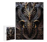 500 PCS Jigsaw Puzzles for Teenagerss Jigsaw King Monster Dragon Wings Puzzles for Adults Brain Teaser Game But Fun And Humorous Help The Brain Exercise 500 PCS