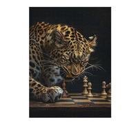 500 PCS Jigsaw Puzzles for Teenagerss Jigsaw Leopard Chess Jigsaw for Adults Relaxing Games Improve Memory Unique Birthday And Gifts 500 PCS