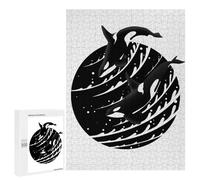 `500 PCS Jigsaw Puzzles for Teenagerss Jigsaw Minimalist Killer Whale Jigsaw for Adults Family Games Birthday Present Deal As Gifts for The Whole Family 500 PCS