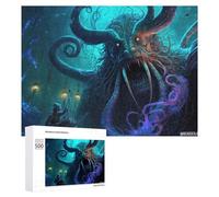 500 PCS Jigsaw Puzzles for Teenagerss Jigsaw Monster in The Deep A Fantasy Encounter Jigsaw Hands-on Game Improve Memory for Birthday, Chrismas 500 PCS