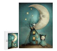 500 PCS Jigsaw Puzzles for Teenagerss Jigsaw Moonlit Whimsy A Nighttime Fantasy Jigsaw Hands-on Game Improve Memory for Birthday, Chrismas 500 PCS