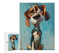 500 PCS Jigsaw Puzzles for Teenagerss Jigsaw Painted Pooch Portrait Jigsaw Hands-on Game Improve Memory for Birthday, Chrismas 500 PCS