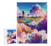 500 PCS Jigsaw Puzzles for Teenagerss Jigsaw Pastel Cloudscape Fantasy Adult Jigsaw Puzzle Hands-on Game Hand Speed Race for Birthday, Chrismas 500 PCS