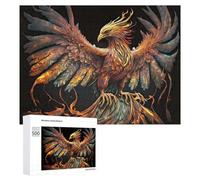 500 PCS Jigsaw Puzzles for Teenagerss Jigsaw Phoenix Rising Mythical Bird Art -1 Jigsaw Hands-on Game Improve Memory for Birthday, Chrismas 500 PCS