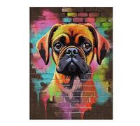 500 PCS Jigsaw Puzzles for Teenagerss Jigsaw Puggle Dog Graffiti Jigsaw Fun Games Wall Decoration Unique Birthday And Gifts 500 PCS