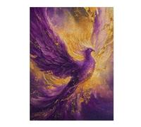 500 PCS Jigsaw Puzzles for Teenagerss Jigsaw Purple Phoenix Rising Jigsaw Fun Games Wall Decoration Unique Birthday And Gifts 500 PCS