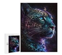 500 PCS Jigsaw Puzzles for Teenagerss Jigsaw Rainbow Leopard Portrait Jigsaws for Adults Family Games For Family Fun Deal As Gifts for The Whole Family 500 PCS
