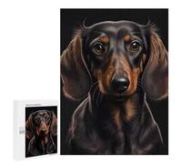 500 PCS Jigsaw Puzzles for Teenagerss Jigsaw Stylish Dachshund Portrait Artwork Adult Jigsaw Puzzle Hands-on Game Hand Speed Race for Birthday, Chrismas 500 PCS