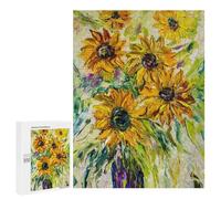 500 PCS Jigsaw Puzzles for Teenagerss Jigsaw Sunflower Bouquet Jigsaws for Adults Family Games For Family Fun Deal As Gifts for The Whole Family 500 PCS