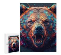 500 PCS Jigsaw Puzzles for Teenagerss Jigsaw The Mighty Bear Adult Jigsaw Brain Teaser Game Hand Speed Race Stress Reduction Gifts 500 PCS