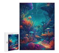 500 PCS Jigsaw Puzzles for Teenagerss Jigsaw Underwater Mushroom Paradise Adult Jigsaw Puzzle Hands-on Game Hand Speed Race for Birthday, Chrismas 500 PCS