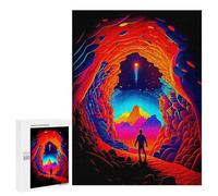500 PCS Jigsaw Puzzles for Teenagerss Jigsaw Vibrant Cave Journey Adult Jigsaw Brain Teaser Game Hand Speed Race Stress Reduction Gifts 500 PCS