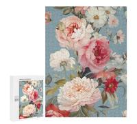 500 PCS Jigsaw Puzzles for Teenagerss Jigsaw Vintage Floral Bouquet Puzzle for Adults Relax Games Improve Memory for Birthday, Chrismas 500 PCS