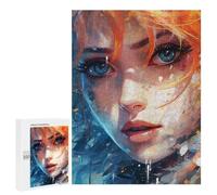 500 PCS Jigsaw Puzzles for Teenagerss Jigsaw Whispering Winds A Digital Portrait Adult Jigsaw Brain Teaser Game Hand Speed Race Stress Reduction Gifts 500 PCS