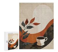 500 PCS Jigsaw Puzzles for Teenagerss Latte Art on A Cappuccino Jigsaw for Adults Hands-on Game Difficult Hard Unique Birthday And Gifts 500 PCS