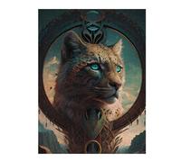 500 PCS Jigsaw Puzzles for Teenagerss Leopard Cheetah Jaguars Jigsaws for Adults Toy Wall Decor Difficult Hard Help The Brain Exercise 500 PCS