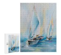 500 PCS Jigsaw Puzzles for Teenagerss Morning Regatta Puzzle For Teenagerss Difficult Challenge Educational Challenge Family Fun & Game Night 500 PCS