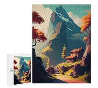 500 PCS Jigsaw Puzzles for Teenagerss Mountain Retreat Pathway Puzzle for Adults Relaxing Games Improve Memory Fun Activities at Home 500 PCS