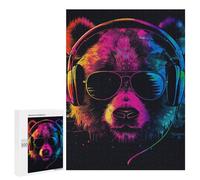 500 PCS Jigsaw Puzzles for Teenagerss Music Lover Monkey Art Print Puzzle For Teenagerss Difficult Challenge Educational Challenge Family Fun & Game Night 500 PCS