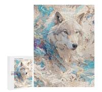 500 PCS Jigsaw Puzzles for Teenagerss Mystic Wolf Puzzle For Teenagerss Difficult Challenge Educational Challenge Family Fun & Game Night 500 PCS