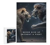 500 PCS Jigsaw Puzzles for Teenagerss Never Give Up Puzzle for Adults Relaxing Games Improve Memory Fun Activities at Home 500 PCS