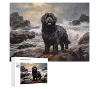 500 PCS Jigsaw Puzzles for Teenagerss Newfoundland Dog Jigsaws for Adults Hands-on Game Presents for Women Help The Brain Exercise 500 PCS
